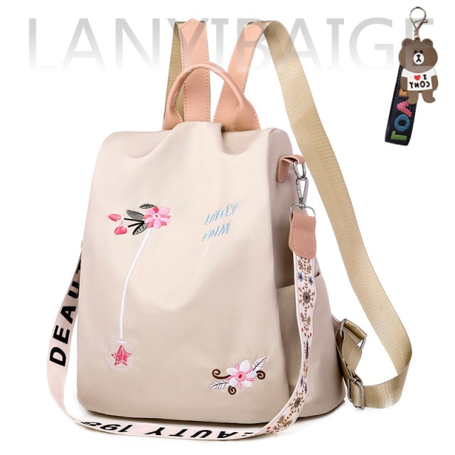 Fashion Backpack Women Oxford Cloth Shoulder Bags School Bags for Teenage Girls Light Ladies Travel Backpack mochila feminina