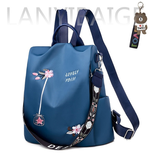 Fashion Backpack Women Oxford Cloth Shoulder Bags School Bags for Teenage Girls Light Ladies Travel Backpack mochila feminina