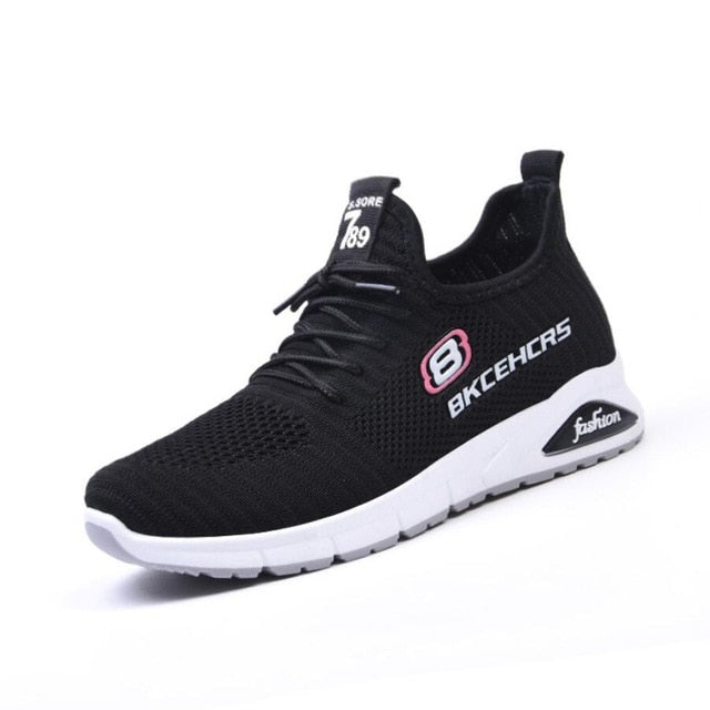 Women Sneakers 2021 Ladies Running Shoes Femmes Trainers Platform Baskets Zapatillas Mujer Dames Black Deportivas Tenis Feminino