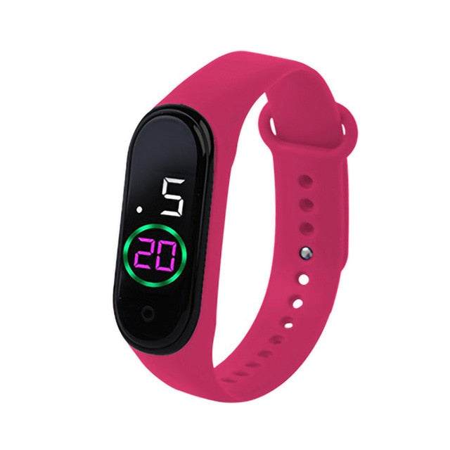 Fashion Sports Watch For Kids Children Waterproof Led Digital Watch Ultra-light Silicone Strap Teen Boys Girls WristWatch Unisex