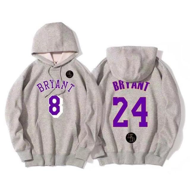 Hot Hoodies For Basketball Fans Kobe Bryant 8 24 Sports Print Sweatshirts Crewneck Sportswear Hooded Casual Tops Spring Pullover