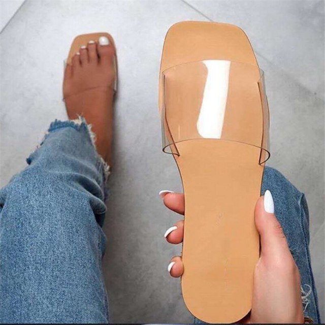 Summer Transparent Shoes Woman Sandals For Women 2021 Casual Flat Ladies Beach Sandles Designer Luxury Sandalias Mujer Sandels