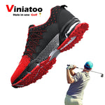New Breathable Golf Shoes Men Red Black Outdoor Light Weight Quality Golf Sneakers Men Comfortable Walking Gym Sneakers