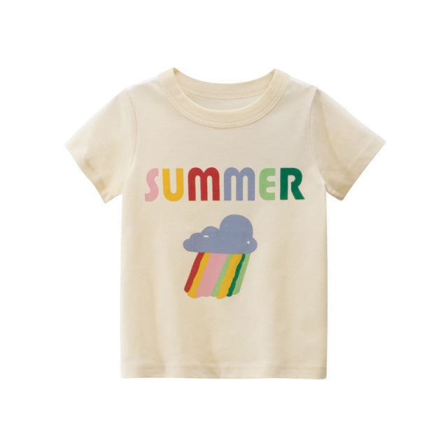 Children's T-Shirt Children for Boys  a Boy Girls Kids Kid's Shirts Child Baby Toddler Cotton Cartoon Tee Tops Clothing Short