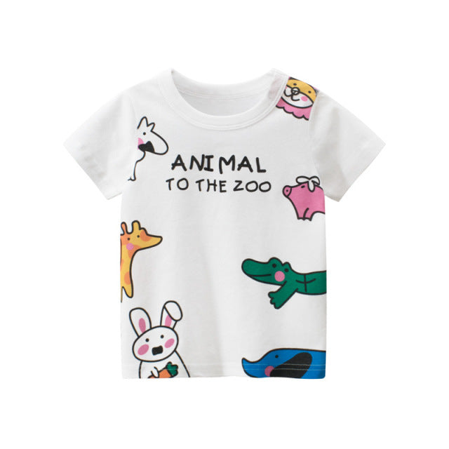 Children's T-Shirt Children for Boys  a Boy Girls Kids Kid's Shirts Child Baby Toddler Cotton Cartoon Tee Tops Clothing Short