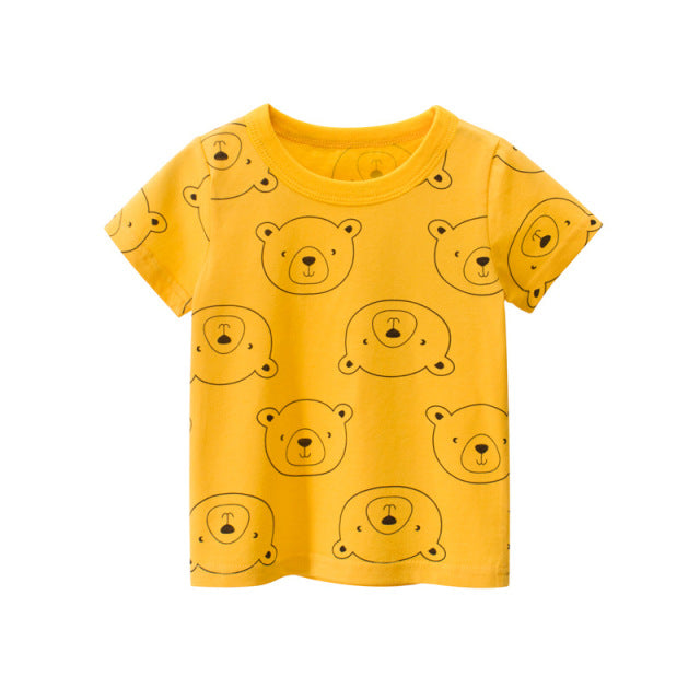 Children's T-Shirt Children for Boys  a Boy Girls Kids Kid's Shirts Child Baby Toddler Cotton Cartoon Tee Tops Clothing Short