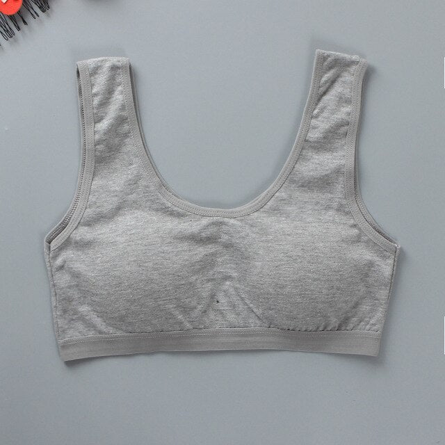 5pcs/Lot Cotton Young Girls Training Bra 8-18 Years Old Children Sports Wear Bras Teenage Undervest Adolescente Kids Camisoles