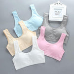 5pcs/Lot Cotton Young Girls Training Bra 8-18 Years Old Children Sports Wear Bras Teenage Undervest Adolescente Kids Camisoles