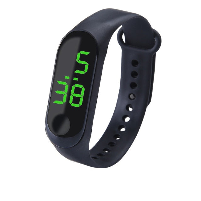 Fashion Sports Watch For Kids Children Waterproof Led Digital Watch Ultra-light Silicone Strap Teen Boys Girls WristWatch Unisex
