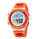 Navy Blue Camouflage Kids Watches LED Colorful Flash Digital Waterproof Alarm For Boys Girls Date Week Creative Children's Clock