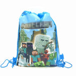 8/16/24/50PCS Unicorn Drawstring bag for Girls Travel Storage Package School Backpacks Children Birthday Party Favors skull bag