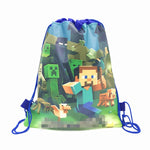 8/16/24/50PCS Unicorn Drawstring bag for Girls Travel Storage Package School Backpacks Children Birthday Party Favors skull bag