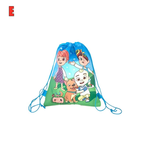 8/16/24/50PCS Unicorn Drawstring bag for Girls Travel Storage Package School Backpacks Children Birthday Party Favors skull bag