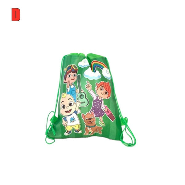 8/16/24/50PCS Unicorn Drawstring bag for Girls Travel Storage Package School Backpacks Children Birthday Party Favors skull bag