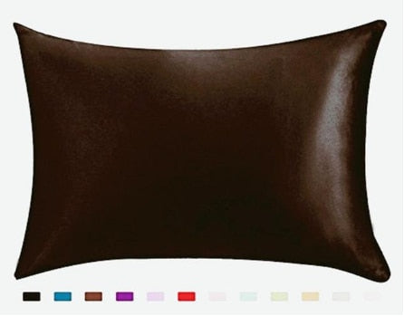 Pure Emulation Silk Satin Pillowcase Comfortable Pillow Cover Pillowcase For Bed Throw Single Pillow Covers