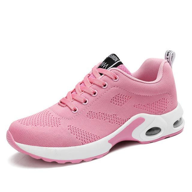 Oversize Summer Air Cushion Women Sport Shoes Women's Sneakers Lady Sports Shoes Breathable Running Shoes Female Purple GME-0097