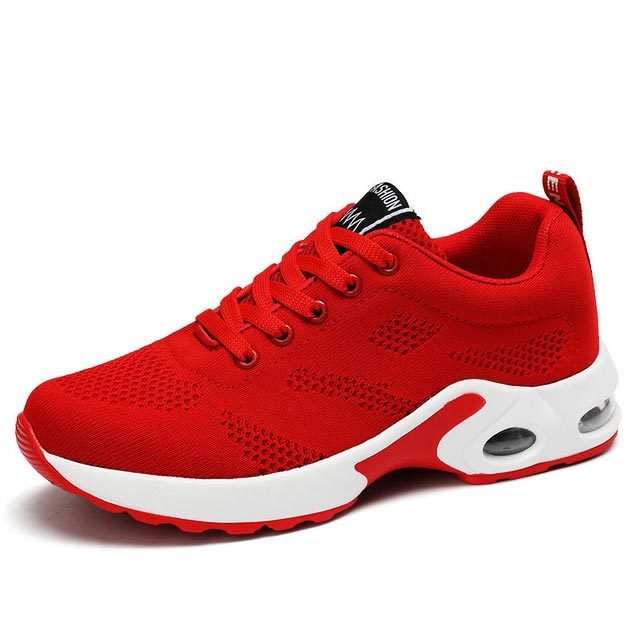 Oversize Summer Air Cushion Women Sport Shoes Women's Sneakers Lady Sports Shoes Breathable Running Shoes Female Purple GME-0097