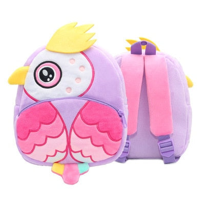 New Kawaii Stuffed Plush Kids Baby Toddler School Bags Backpack Kindergarten Schoolbag for Girls Boys 3D Cartoon Animal Backpack