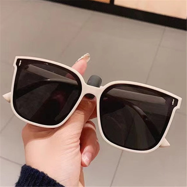 YOOSKE Retro Polarized Sunglasses Men Women Popular Square Sun Glasses Ladies Black Eyeglasses Driver Goggles UV400 Mirror