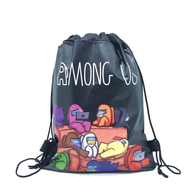 8/16/24/50PCS Unicorn Drawstring bag for Girls Travel Storage Package School Backpacks Children Birthday Party Favors skull bag
