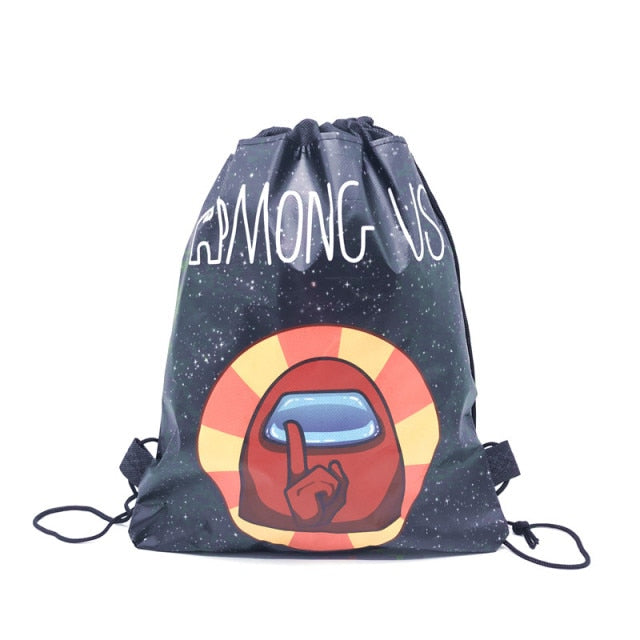 8/16/24/50PCS Unicorn Drawstring bag for Girls Travel Storage Package School Backpacks Children Birthday Party Favors skull bag