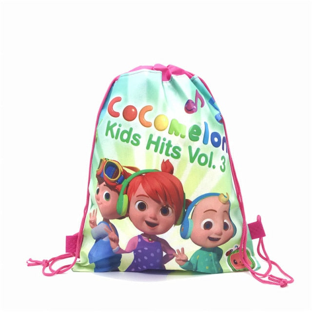 8/16/24/50PCS Unicorn Drawstring bag for Girls Travel Storage Package School Backpacks Children Birthday Party Favors skull bag