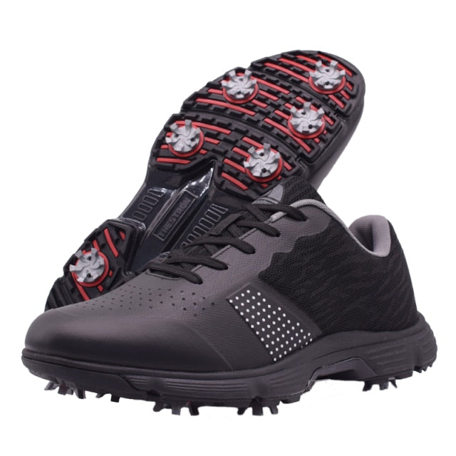 New Mens Golf Shoes Waterproof Golf Sneakers Men Outdoor Golfing Spikes Shoes Big Size 7-14 Jogging Walking Sneakers Male