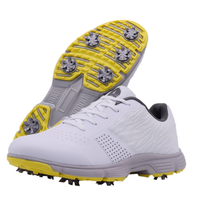 New Mens Golf Shoes Waterproof Golf Sneakers Men Outdoor Golfing Spikes Shoes Big Size 7-14 Jogging Walking Sneakers Male