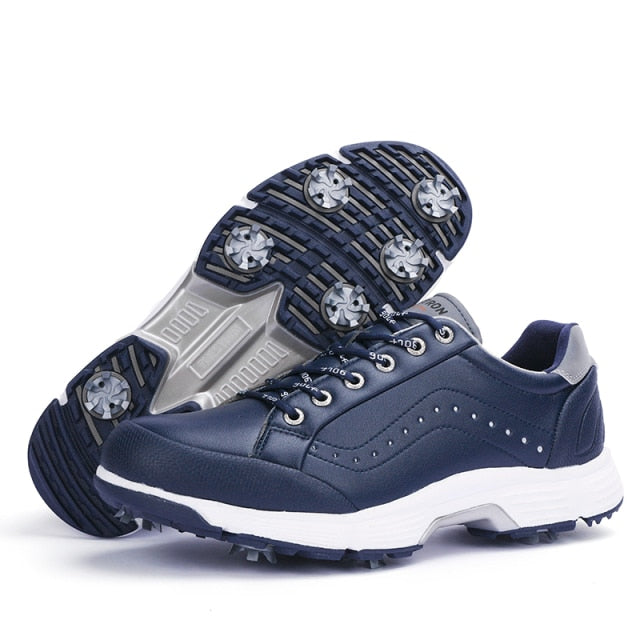 New Mens Golf Shoes Waterproof Golf Sneakers Men Outdoor Golfing Spikes Shoes Big Size 7-14 Jogging Walking Sneakers Male