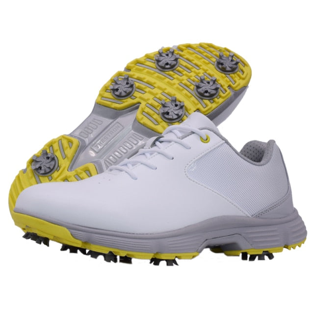 New Mens Golf Shoes Waterproof Golf Sneakers Men Outdoor Golfing Spikes Shoes Big Size 7-14 Jogging Walking Sneakers Male
