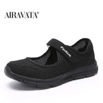 Summer Breathable Women Sneakers Healthy Walking Mary Jane Shoes Sporty Mesh Sport Running Mother Gift Light Flats 35-42 Size