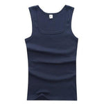 Men's Casual Tank Summer High Quality Bodybuilding Fitness Muscle  Singlet Man's Clothes  Sleeveless Slim Fit Vest
