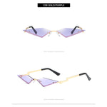 UV400 Trendy Tassel Sunglasses Fashion Retro Rimless Sun Glasses Steampunk Sunglasses Shades Funny Clouds Shaped Eyeglasses