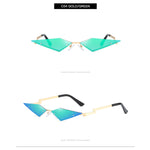 UV400 Trendy Tassel Sunglasses Fashion Retro Rimless Sun Glasses Steampunk Sunglasses Shades Funny Clouds Shaped Eyeglasses