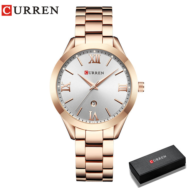 CURREN Gold Watch Women Watches Ladies Creative Steel Women&#39;s Bracelet Watches Female Clock Relogio Feminino Montre Femme