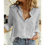 Casual Long Sleeve Birds Print Loose Shirts Women Oversized Cotton and Linen Blouses and Tops Vintage Streetwear Tunic Tees