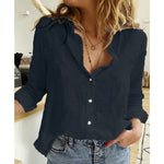 Casual Long Sleeve Birds Print Loose Shirts Women Oversized Cotton and Linen Blouses and Tops Vintage Streetwear Tunic Tees