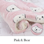 Dog Mat Dog Bed Thickened Pet Cat Soft Fleece Pad Blanket Bed Mat Cushion Home Portable Washable Rug Keep Warm Pet Supplies