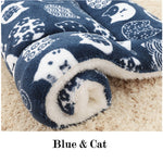 Dog Mat Dog Bed Thickened Pet Cat Soft Fleece Pad Blanket Bed Mat Cushion Home Portable Washable Rug Keep Warm Pet Supplies