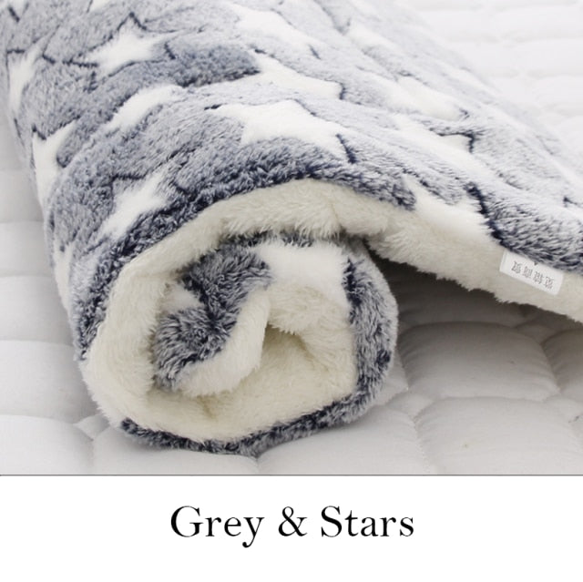 Dog Mat Dog Bed Thickened Pet Cat Soft Fleece Pad Blanket Bed Mat Cushion Home Portable Washable Rug Keep Warm Pet Supplies
