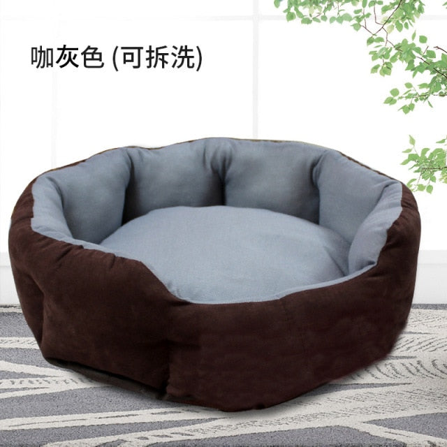 Dog Beds House Sofa Washable Round Plush Mat For Small Medium Dogs Large Labradors Cat House Pet Bed Dcpet Best Dropshipping