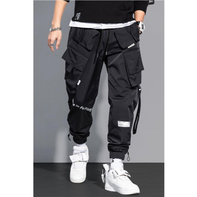 Men's Cargo Pants Fashion Hip Hop Multi-pocket Trousers Trendy Streetwear Solid Sweatpants Pantalones Casuales Para Hombre