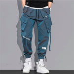 Men's Cargo Pants Fashion Hip Hop Multi-pocket Trousers Trendy Streetwear Solid Sweatpants Pantalones Casuales Para Hombre