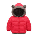 Kids Cotton Clothing Thickened Down Girls Jacket Baby Winter Warm Coat Kids Zipper Hooded Costume Boys Outwear JYF