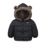 Kids Cotton Clothing Thickened Down Girls Jacket Baby Winter Warm Coat Kids Zipper Hooded Costume Boys Outwear JYF