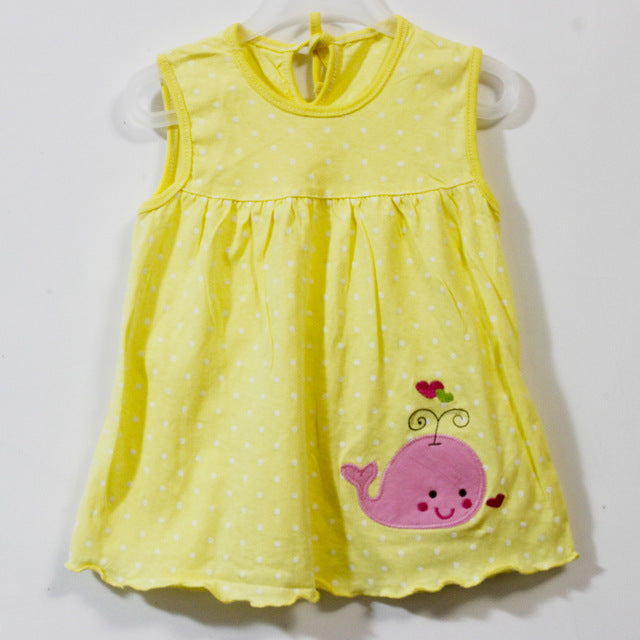 Baby Dress 2018 Summer New Girls Fashion Infantile Dresses Cotton Children's Clothes Flower Style Kids Clothing Princess Dress