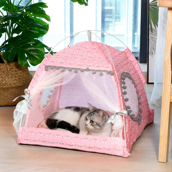 cat tent bed Pet products the general teepee closed cozy hammock with floors cat house pet small dog house accessories products