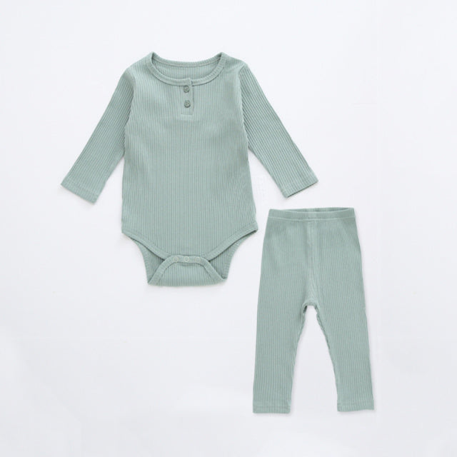 Infant Baby Boy Girl Clothes Set Long Sleeve Baby Bodysuit +Pant Newborn Boy Outfits Summer Autumn Newborn Baby Girl Clothing