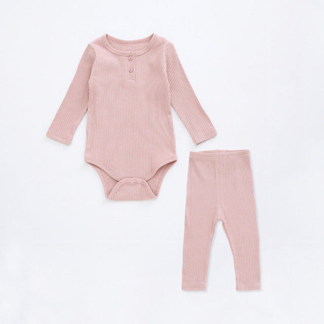 Infant Baby Boy Girl Clothes Set Long Sleeve Baby Bodysuit +Pant Newborn Boy Outfits Summer Autumn Newborn Baby Girl Clothing