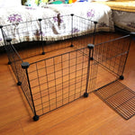 Foldable Pet Playpen Iron Fence Puppy Kennel House Exercise Training Puppy Kitten Space Dogs Supplies rabbits guinea pig Cage
